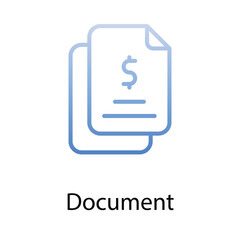 Document icon. Suitable for Web Page, Mobile App, UI, UX and GUI design.