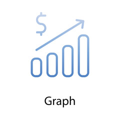 Graph icon. Suitable for Web Page, Mobile App, UI, UX and GUI design.