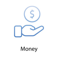 Money icon. Suitable for Web Page, Mobile App, UI, UX and GUI design.