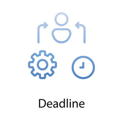 Deadline icon. Suitable for Web Page, Mobile App, UI, UX and GUI design.