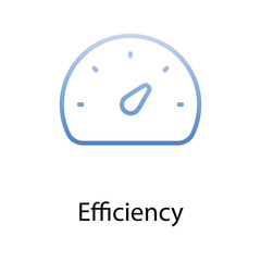 Efficiency icon. Suitable for Web Page, Mobile App, UI, UX and GUI design.