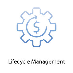 Lifecycle Management icon. Suitable for Web Page, Mobile App, UI, UX and GUI design.