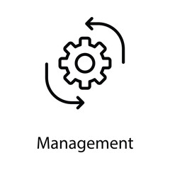 Management icon. Suitable for Web Page, Mobile App, UI, UX and GUI design.