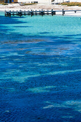 transparent water with textures