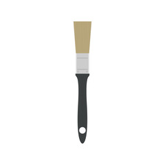 paint brush flat design vector illustration isolated on white background.