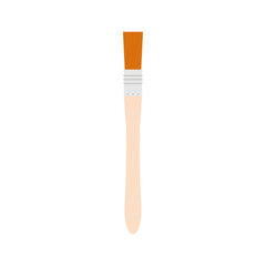 paint brush flat design vector illustration isolated on white background.