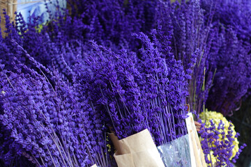 Dry Lavender Bunches Close up ,
