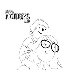 Happy Mother's Day Vector illustration Design 