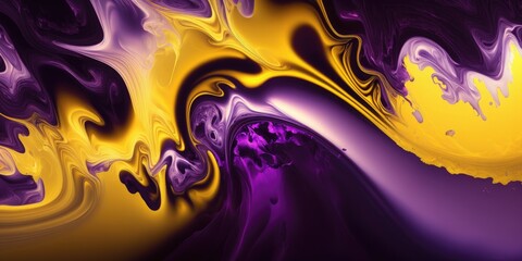 abstract yellow liquid wave background