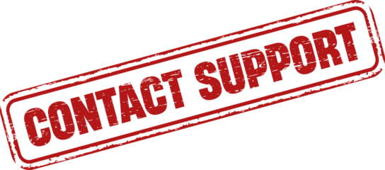 contact support grunge rubber stamp