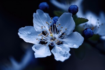 Blue flower in spring time