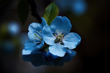 Blue flower in spring time