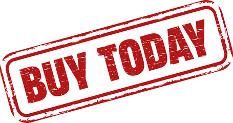 Buy today grunge rubber stamp	