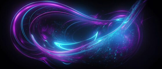 Obraz premium Abstract Blue and Purple Dynamic Background