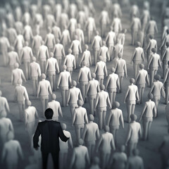 Obraz premium What has motivated this shift and why do some people struggle to accept it . AI generation.