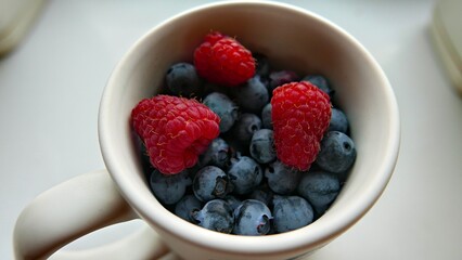 Raspberry and Blueberry