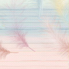 The beauty of watercolors and various flowers