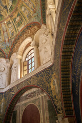 Colorfull mosaic in the church of Ravenna