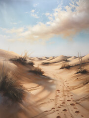 Desert biome. Generative AI