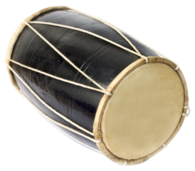 Musical drum of India