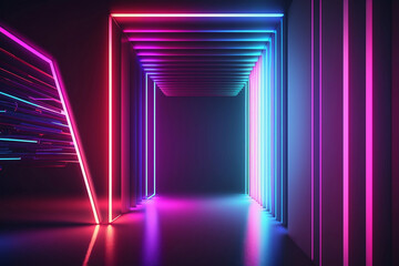 background with lights, Generative AI