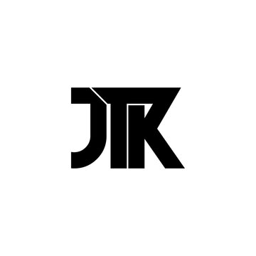 jtk initial letter monogram logo design