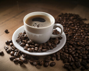 Naklejka premium Unbelievable but true the hidden healing effect of caffeine on diabetes prevention. . AI generation.