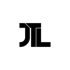 jtl lettering initial monogram logo design