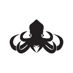 squid icon vector illustration logo design