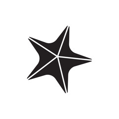 Obraz premium Starfish logo icon, vector illustration template design