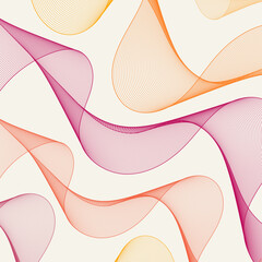 abstract background with thin orange lines vector