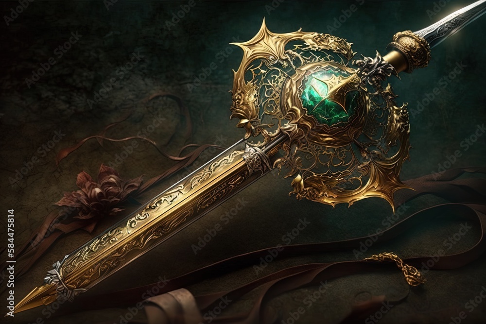 Aufkleber spell-driven rapier of prosperity generative ai