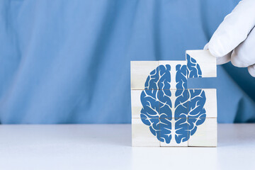 Concept for mental health, alzheimer awareness, seizure disorder, happy hormones, brain chemicals,...