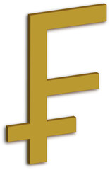 Obraz premium Swiss Franc Currency Symbol