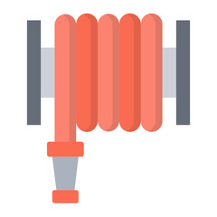 Fire Hose Line Color Icon