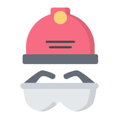 Helmet Line Color Icon