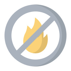 No Fire Line Color Icon