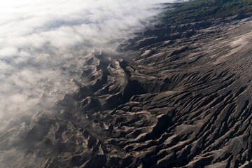 Morning scene of Mount Bromo in east java, Indonesian