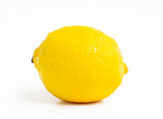 ffresh lemon isolated on white background.