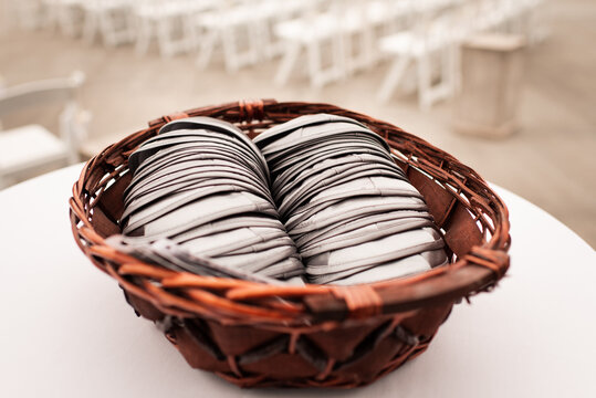 Yarmulke (Yamaka) or Kippah Cap Head Coverings at an Outdoor Ceremony
