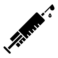 Syringe Glyph Icon 