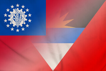 Myanmar and Antigua and Barbuda government flag transborder contract ATG MMR
