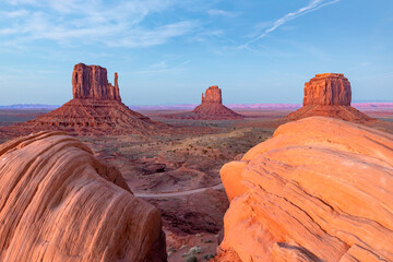 scenic view to the butte in monument valley, USA