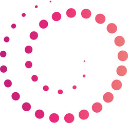 Halftone Circular Dotted Element