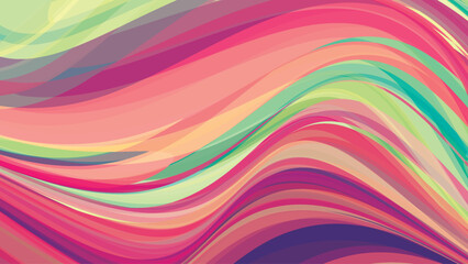 Artistic background with wavy texture. Multicolor vector graphics