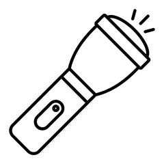 Flashlight Outline Icon