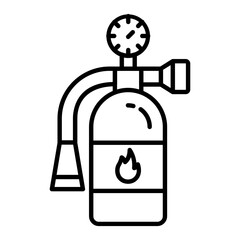 Fire Extinguisher Outline Icon