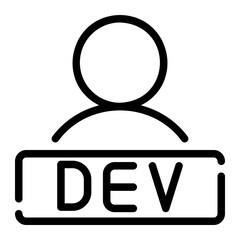 developer line icon