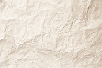 Design space beige crumpled paper textured background. Created with Generative AI Technology