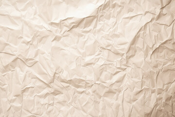 Design space beige crumpled paper textured background. Created with Generative AI Technology
